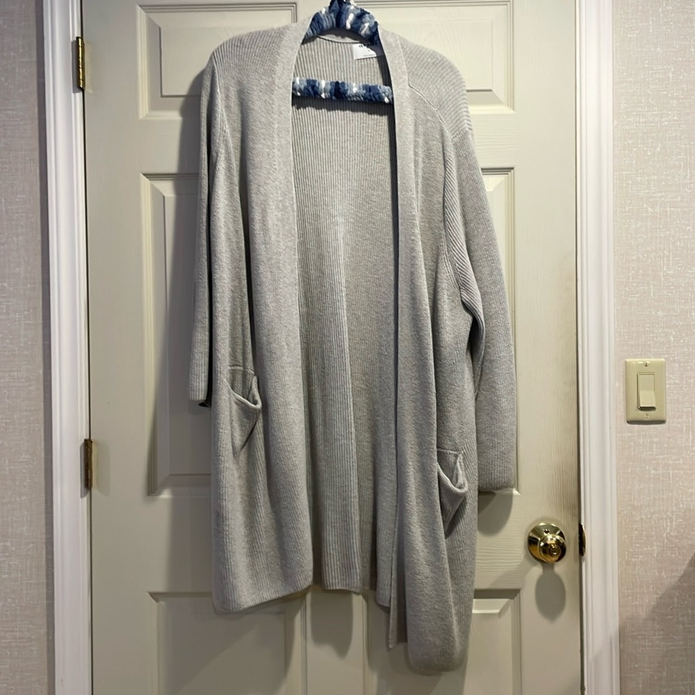 Old Navy oversized gray long cardigan no buttons